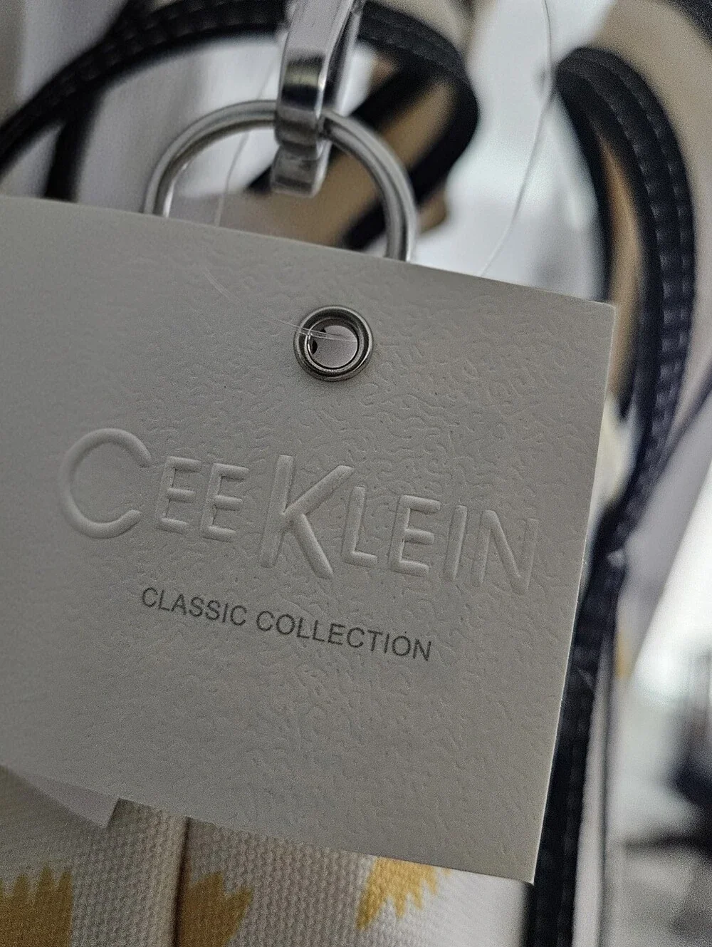 Cee Klein Canvas Pasta Motif Tote Bag NWT